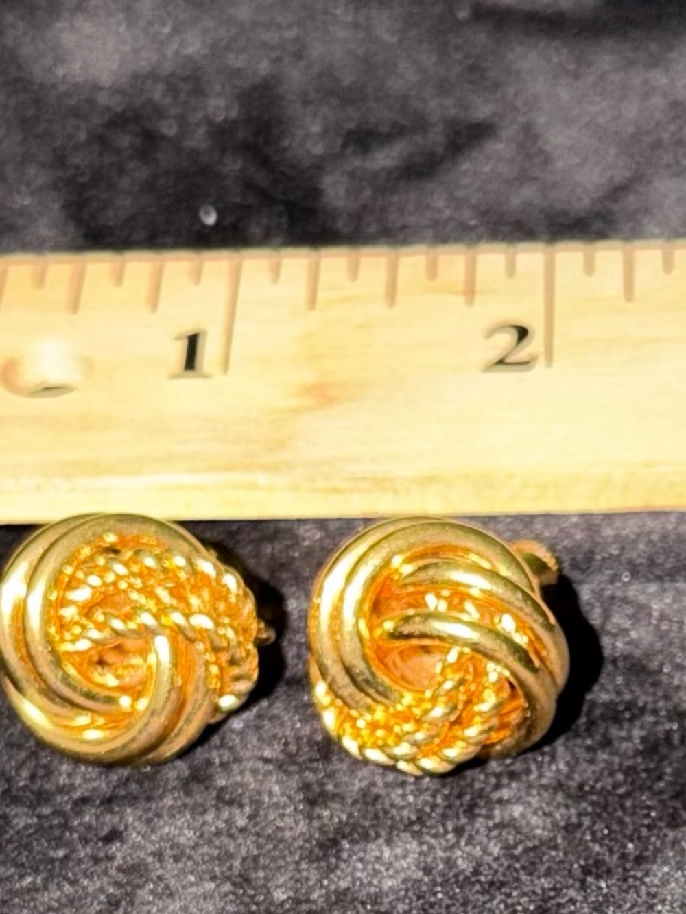 Vintage Napier Gold Knot Clip on Earrings Classic Women's Jewelry